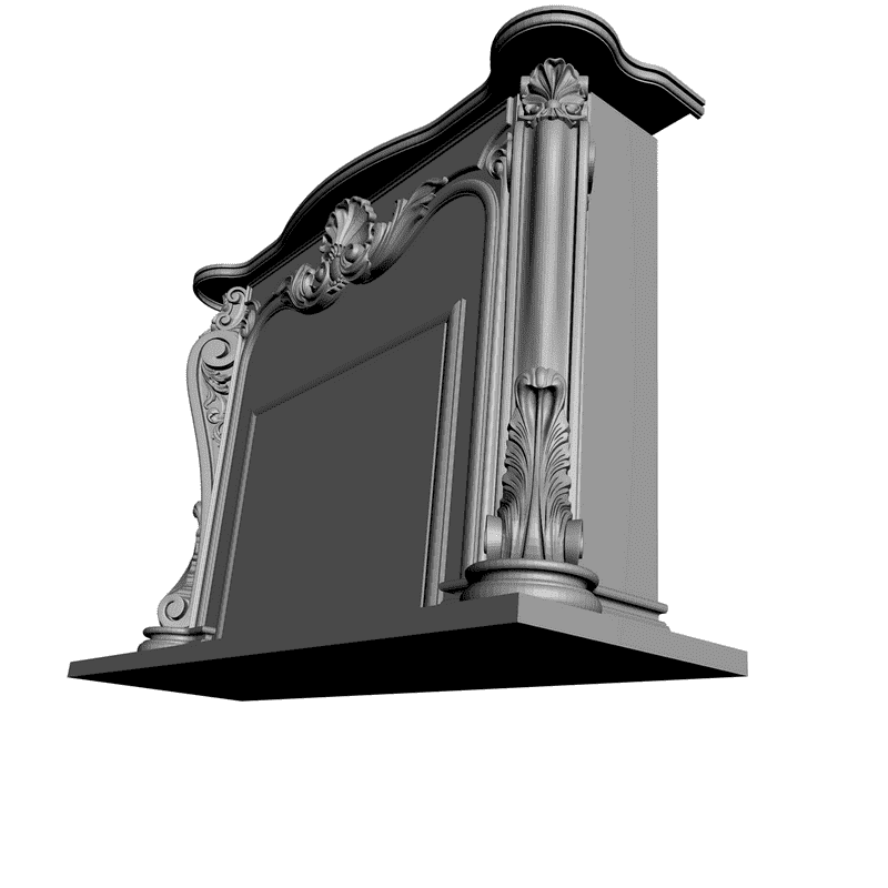 картинка Камин H4-007 3D-STL.COM