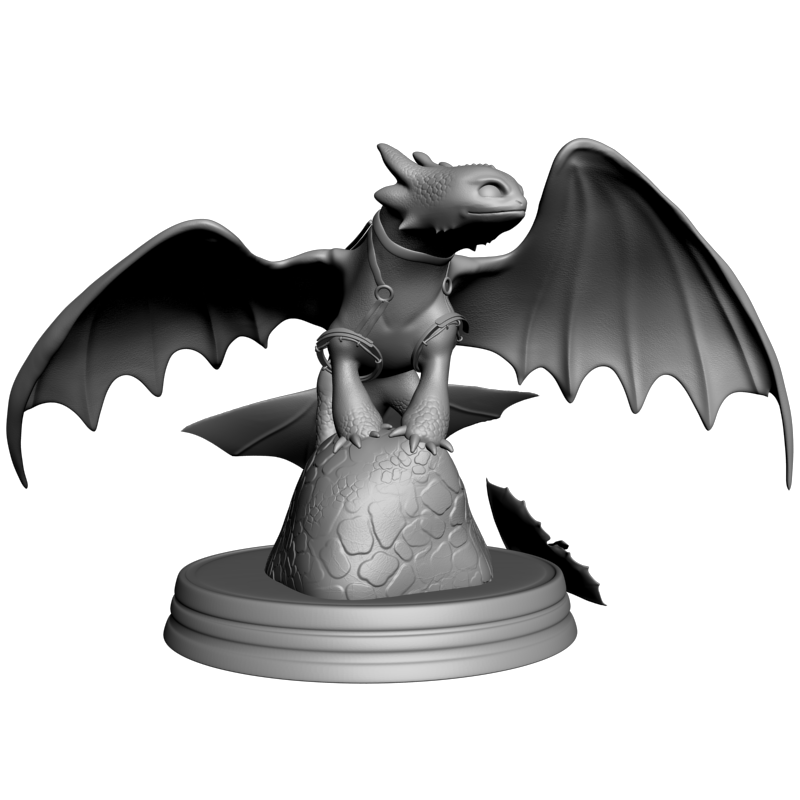 картинка Дракон Беззубик PI1-387 3D-STL.COM
