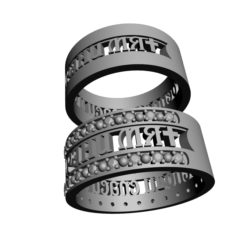 картинка Кольцо Спаси и сохрани меня RY2-080 3D-STL.COM