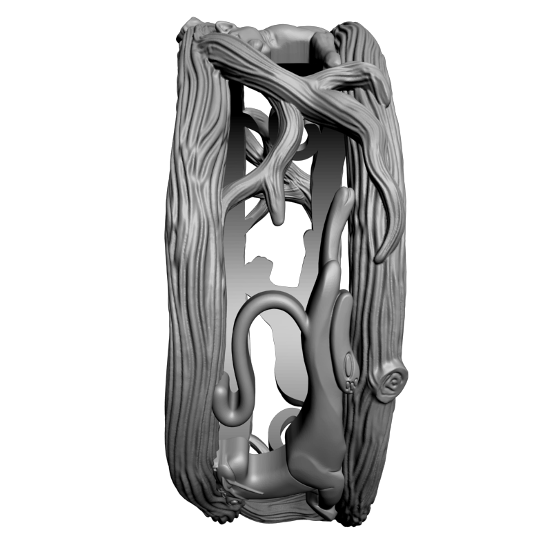 картинка Кольцо пантера RY2-182 3D-STL.COM