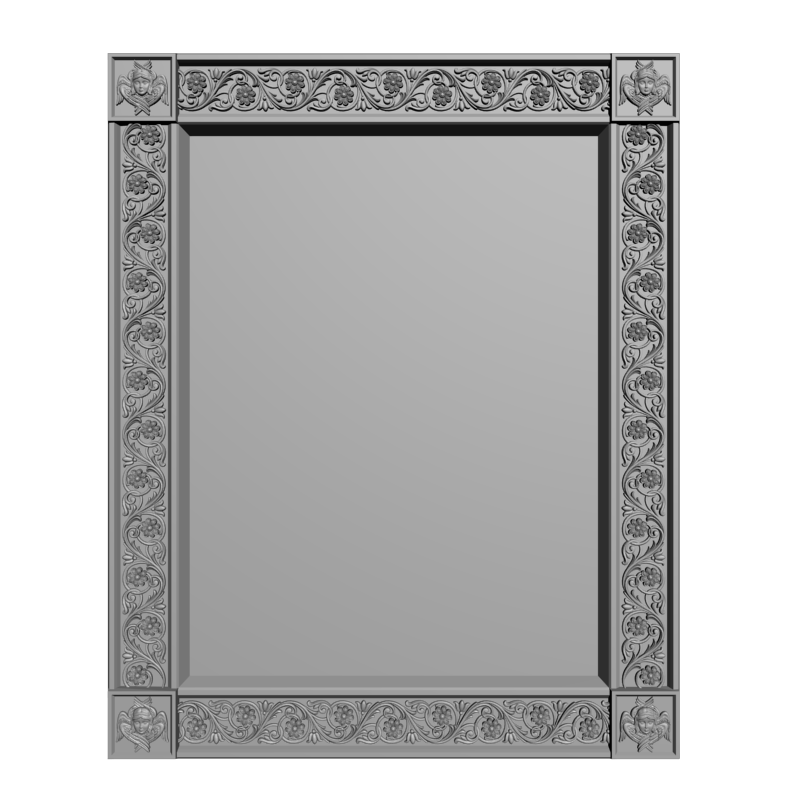 картинка Киот с херувимами V4-036 3D-STL.COM