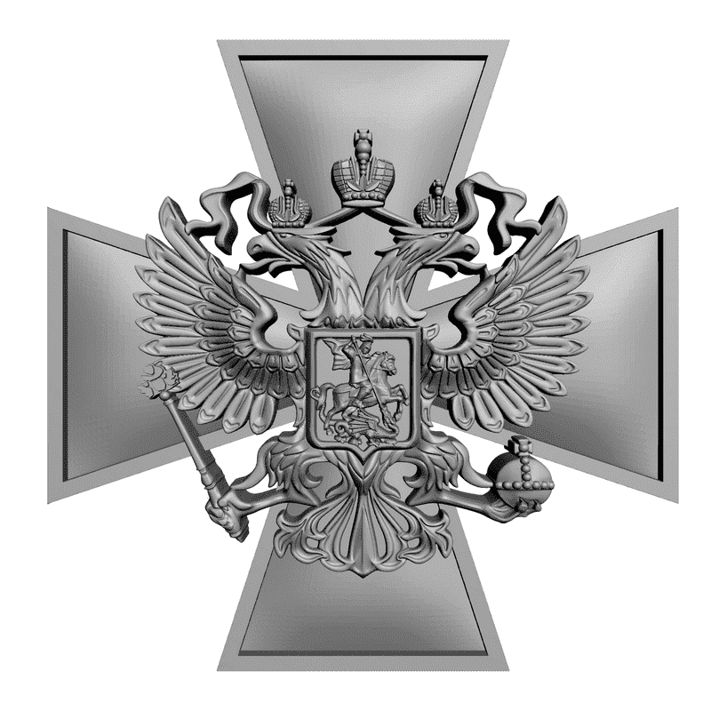 картинка Георгиевский крест с орлом RG2-008 3D-STL.COM