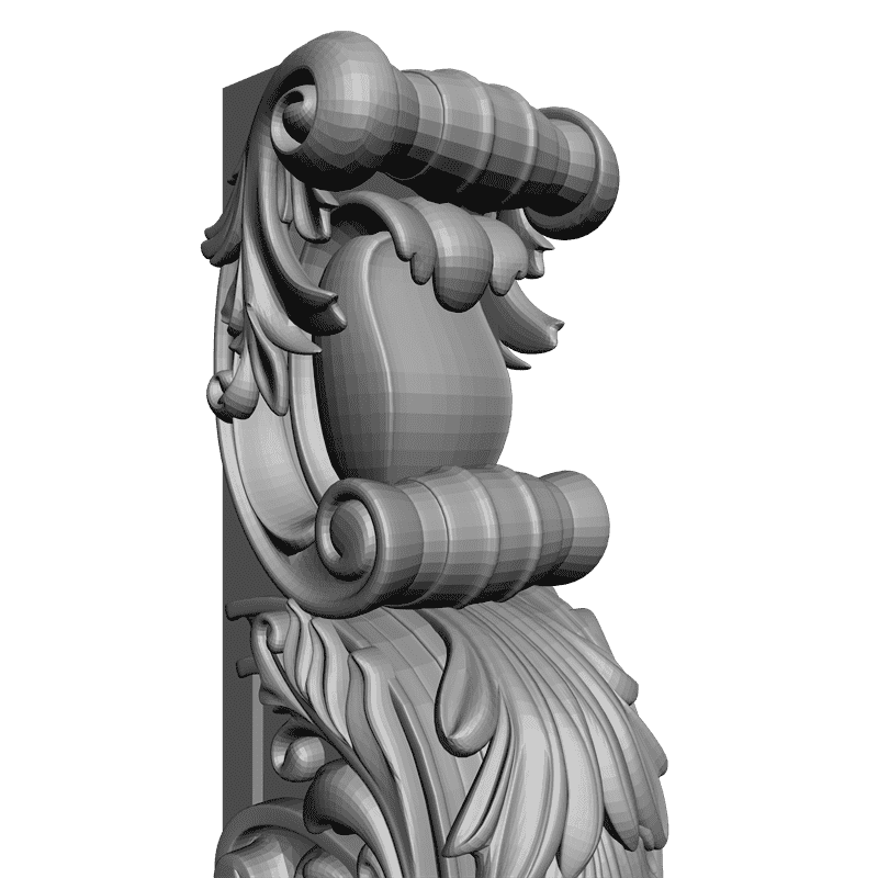 картинка Деталь камина резного H4-017 3D-STL.COM