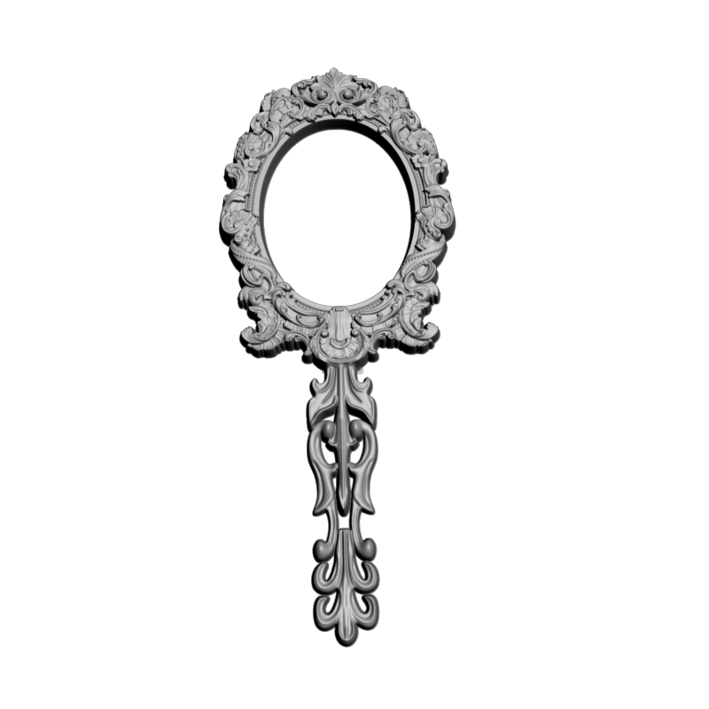 картинка Зеркальце резное D14-702 3D-STL.COM