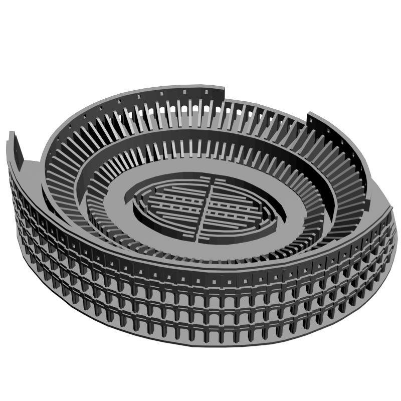 картинка Колизей H1-019 3D-STL.COM