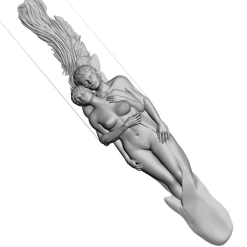 картинка Парень с девушкой L1-050 3D-STL.COM