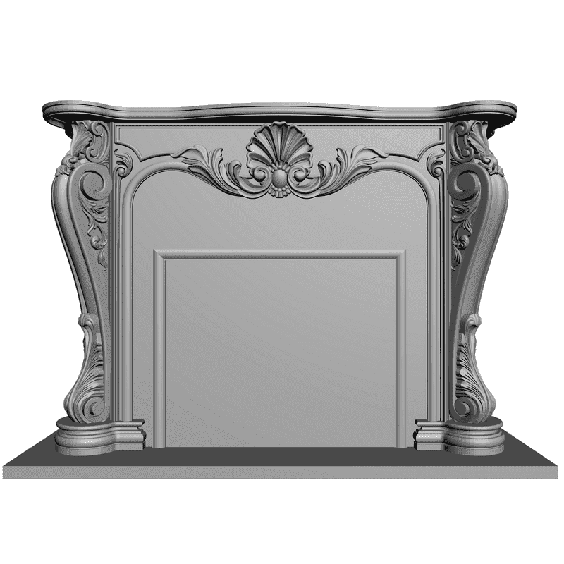 картинка Камин H4-007 3D-STL.COM
