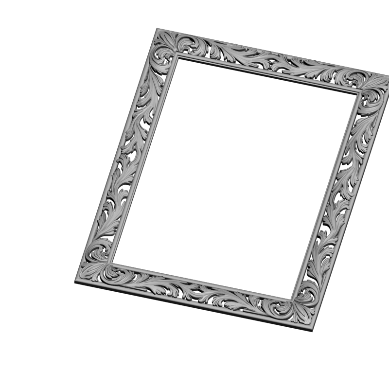 картинка Рамка резная под зеркало D14-678 3D-STL.COM