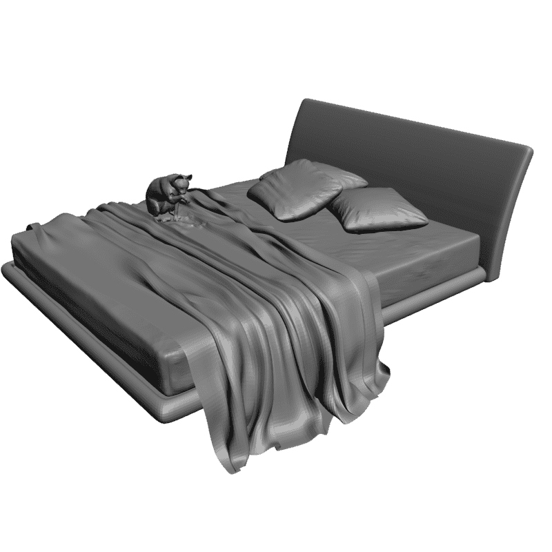картинка Кровать M4-176 3D-STL.COM
