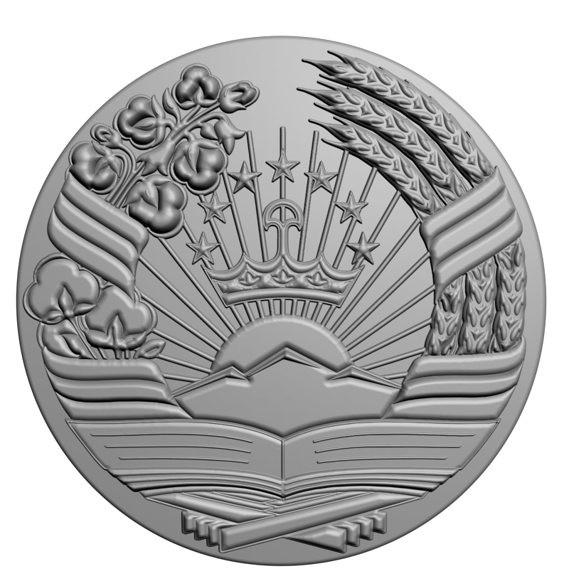 картинка Герб Таджикистана RG1-090 3D-STL.COM