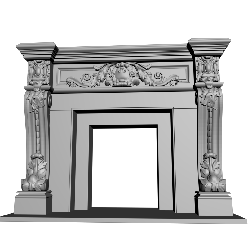 картинка Камин H4-033 3D-STL.COM