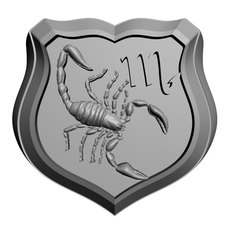 картинка Кольцо Скорпион RY2-180 3D-STL.COM