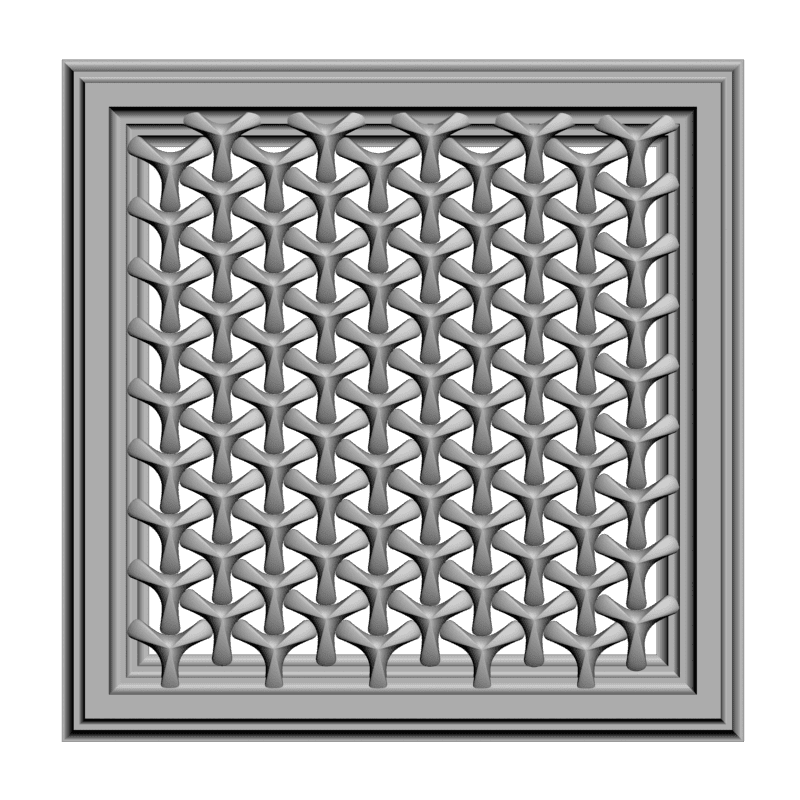 картинка Решётка декоративная Набор D15-024 3D-STL.COM