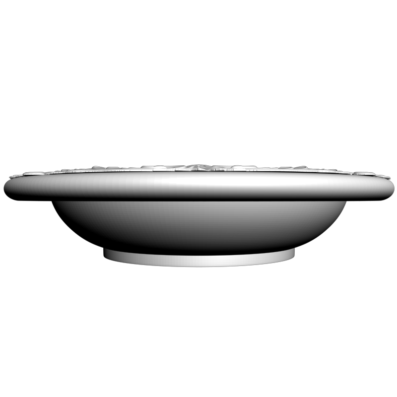 картинка Тарелка с резьбой H5-098 3D-STL.COM