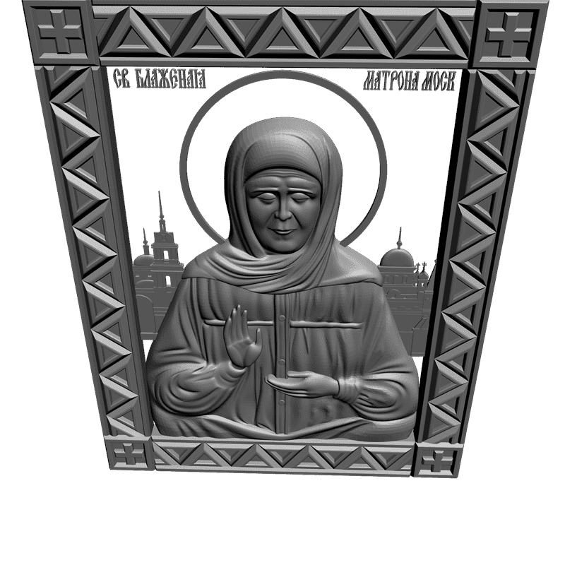 картинка Святая блаженая Матрона Московская V3-132 3D-STL.COM