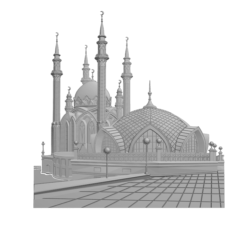 картинка Мечеть Кул-Шариф D12-447 3D-STL.COM