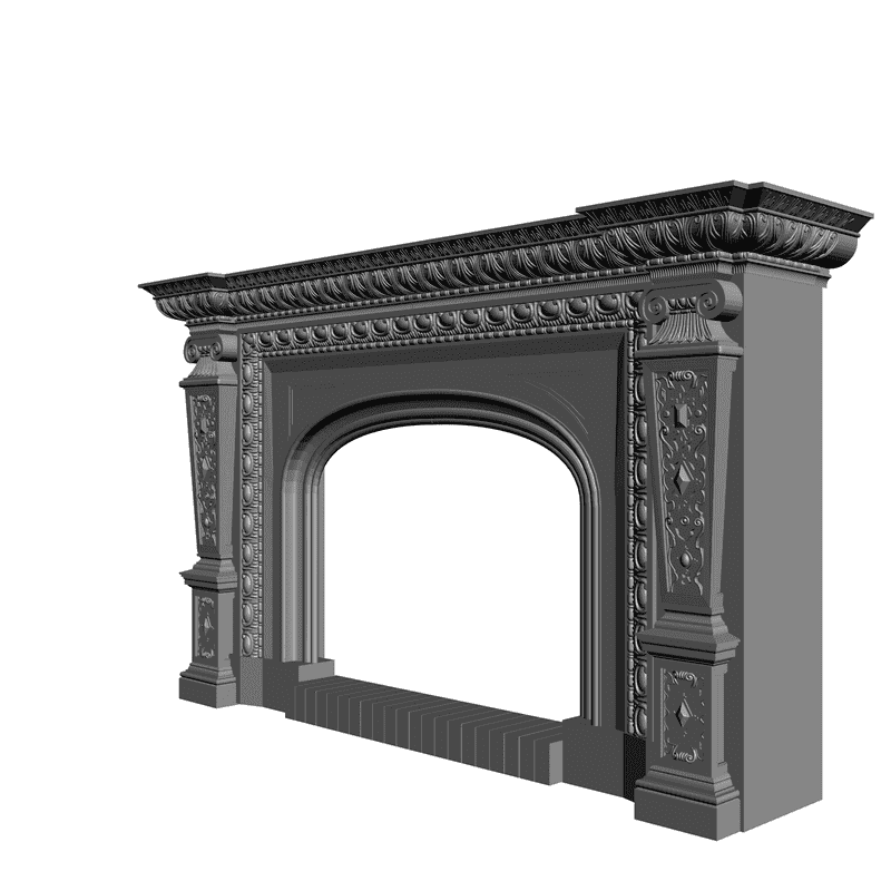 картинка Камин H4-008 3D-STL.COM