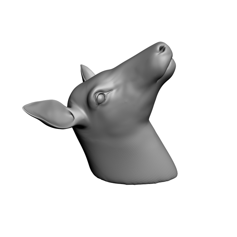 картинка Косуля голова F1-272 3D-STL.COM