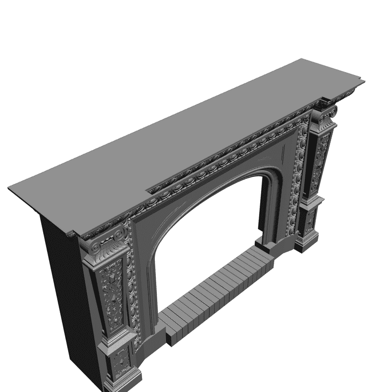 картинка Камин H4-008 3D-STL.COM