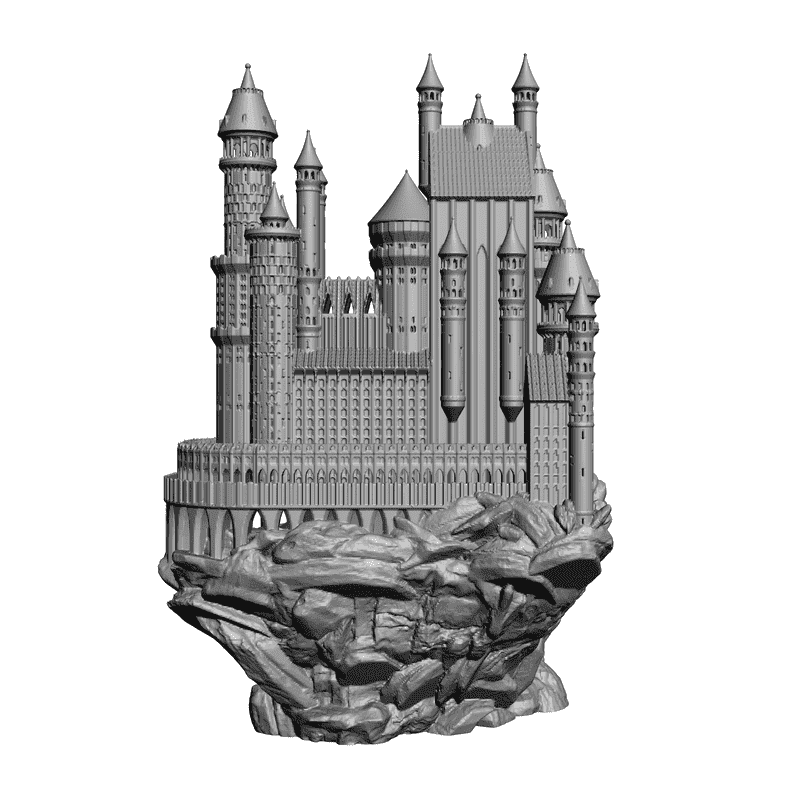 картинка Замок на острове H1-010 3D-STL.COM