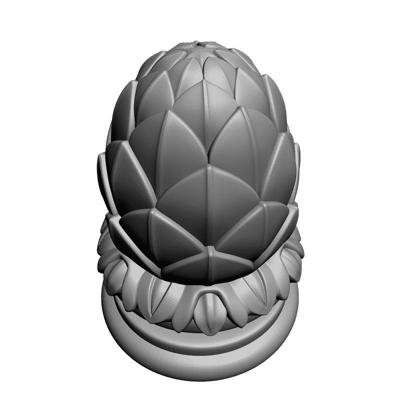 картинка Шишка резная D20-019 3D-STL.COM