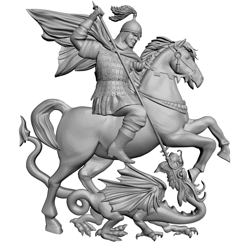 картинка Георгий Победоносец L1-097 3D-STL.COM