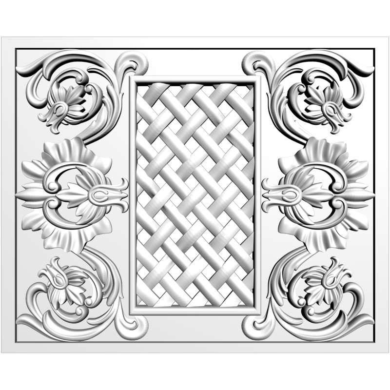 картинка Решётка декоративная D15-027 3D-STL.COM