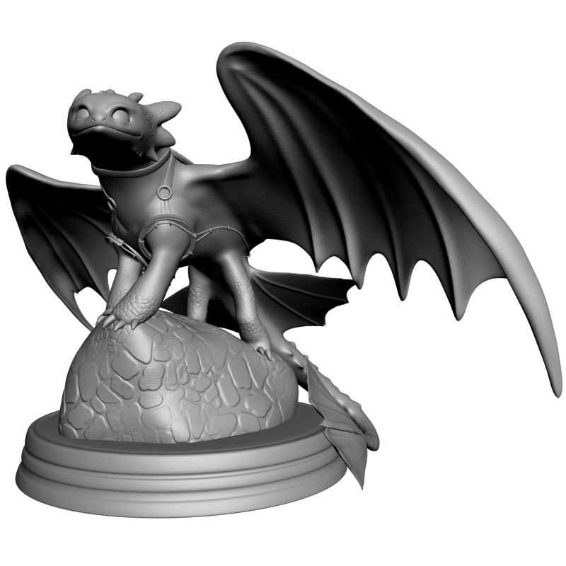 картинка Дракон Беззубик PI1-387 3D-STL.COM
