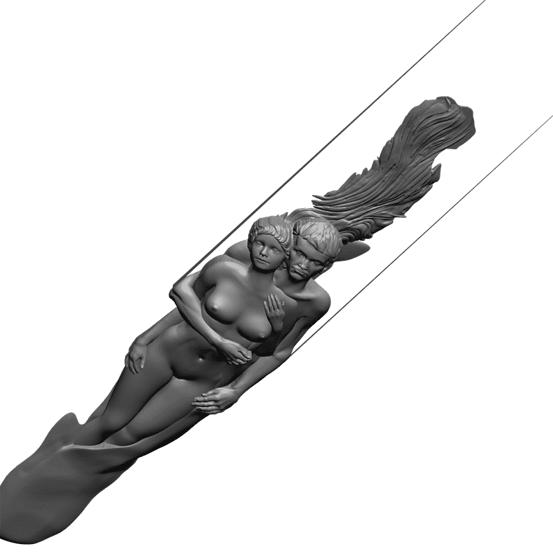 картинка Парень с девушкой L1-050 3D-STL.COM