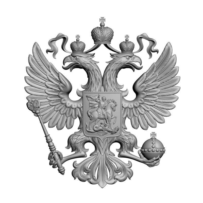 картинка Герб России RG1-099 3D-STL.COM
