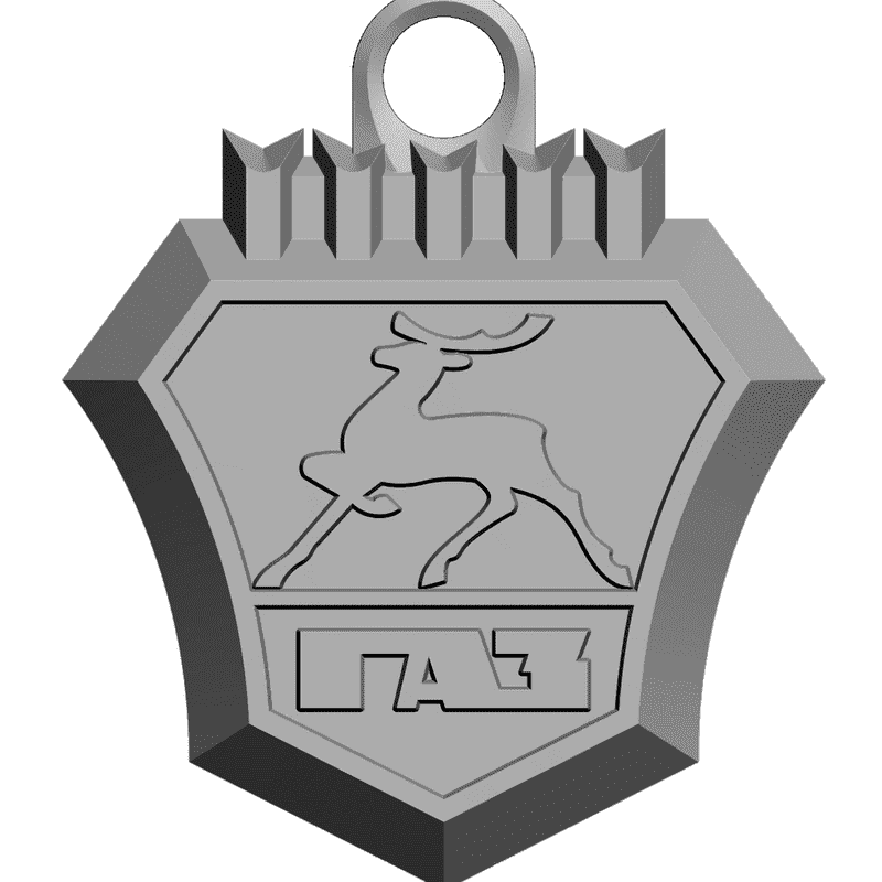 картинка Логотип (знак) ГАЗ RG3-003 3D-STL.COM