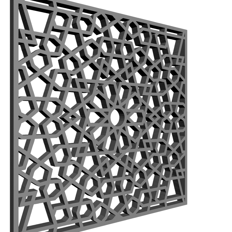 картинка Решётка резная D15-014 3D-STL.COM
