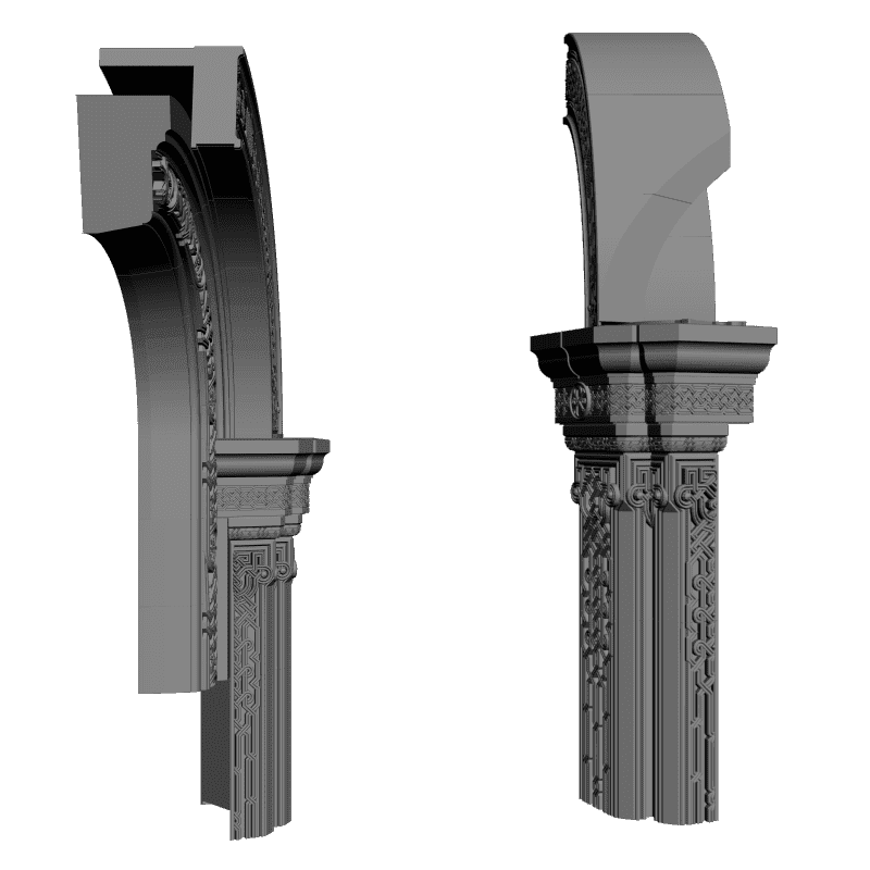 картинка Деталь арки H2-011 3D-STL.COM