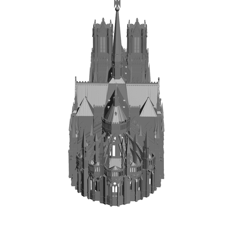 картинка Notre Dame De Paris H1-020 3D-STL.COM
