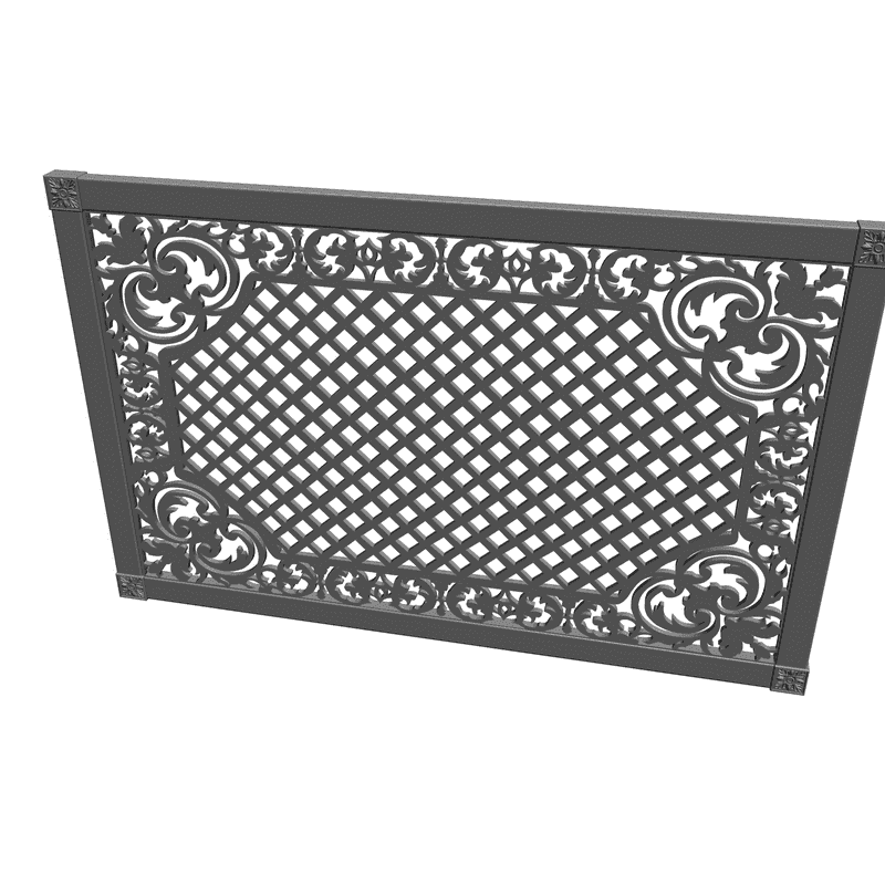 картинка Решётка резная D15-002 3D-STL.COM