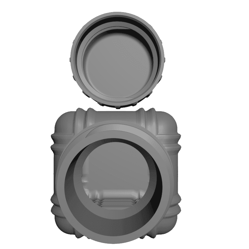 картинка Бутылка и винтовая крышка H5-075 3D-STL.COM