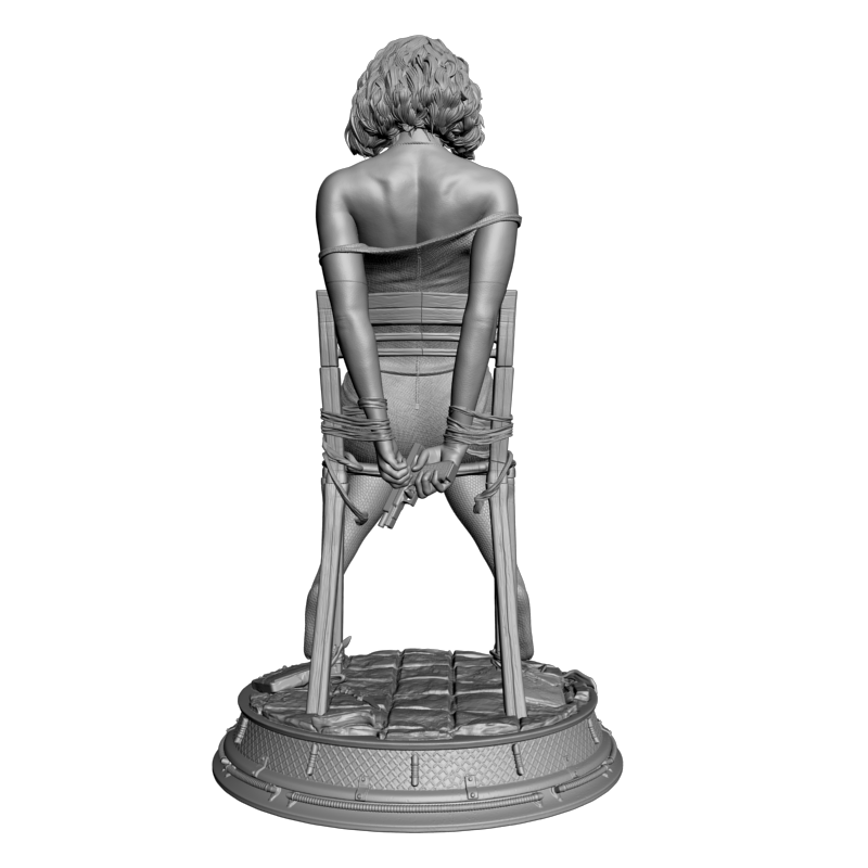 картинка Девушка на стуле L3-404 3D-STL.COM