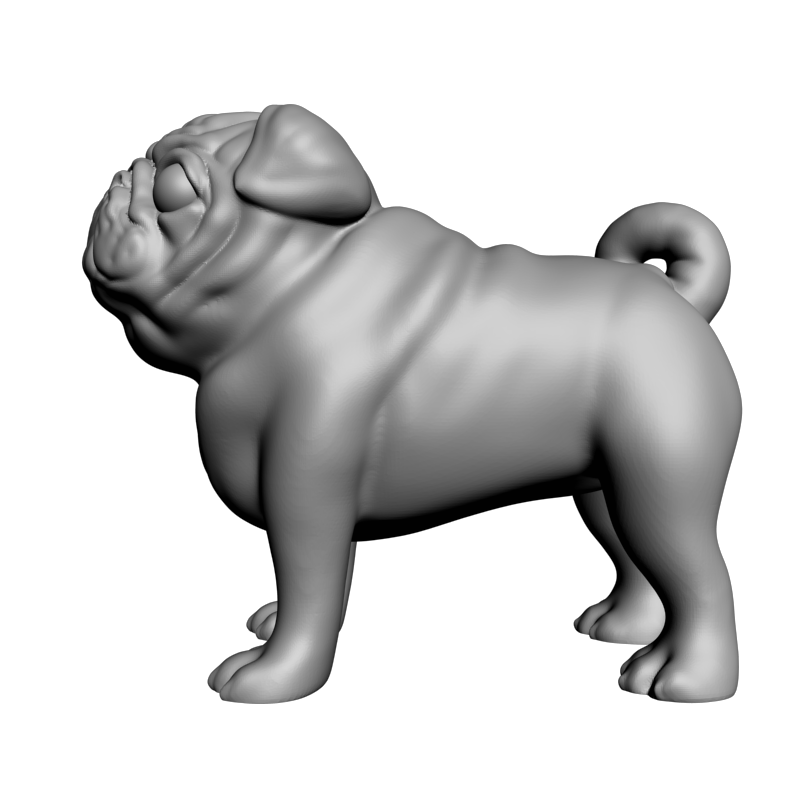 картинка Мопс F1-283 3D-STL.COM