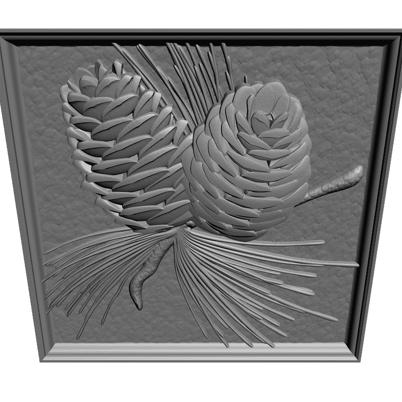 картинка Шишка кедра D12-281 3D-STL.COM