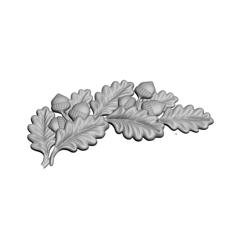 картинка Дубовые листья F4-136 3D-STL.COM