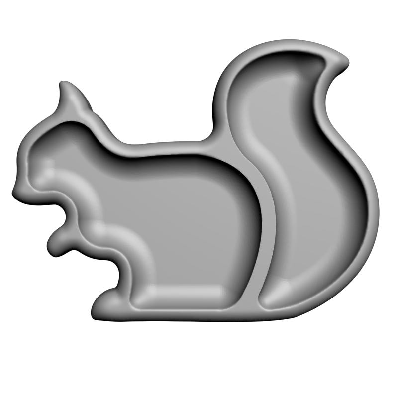 картинка Менажница Белка H5-122 3D-STL.COM