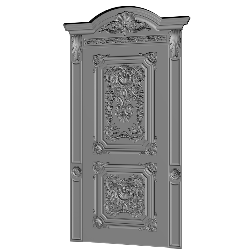 картинка Двери резные H3-073 3D-STL.COM