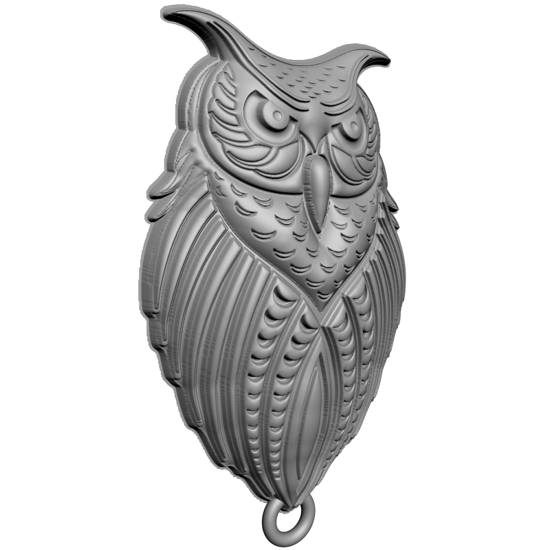 картинка Сова брелок RY6-056 3D-STL.COM