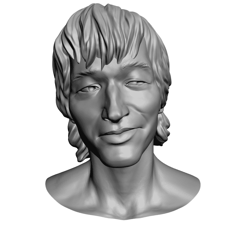 картинка Виктор Цой L2-020 3D-STL.COM