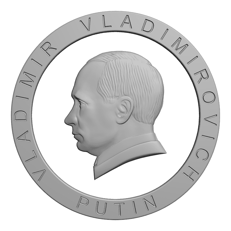 картинка Путин L1-040 3D-STL.COM