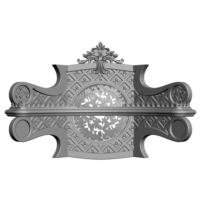 картинка Угловая полка M13-038 3D-STL.COM