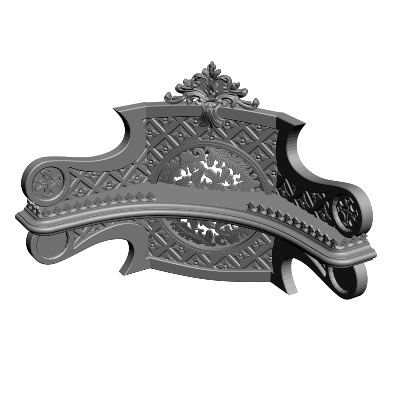 картинка Угловая полка M13-038 3D-STL.COM