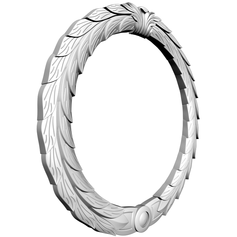 картинка Рамка Венок D14-393 3D-STL.COM