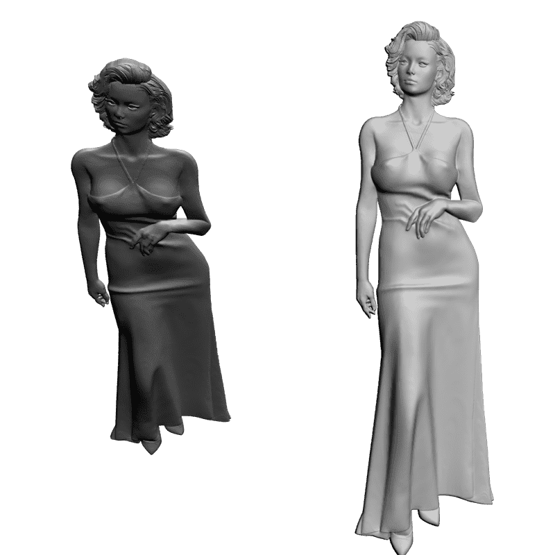 картинка Девушка L1-063 3D-STL.COM