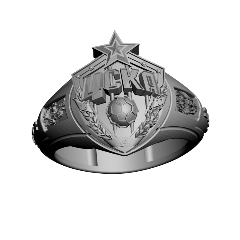 картинка Кольцо ЦСКА RY2-191 3D-STL.COM